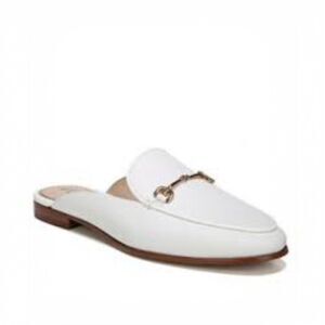 Sam Edelman Linnie Women's Mules White Shoes Horse-bit Size 9 Casual Slip On
